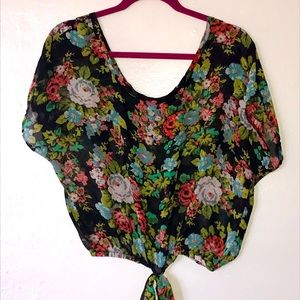 Floral crop top